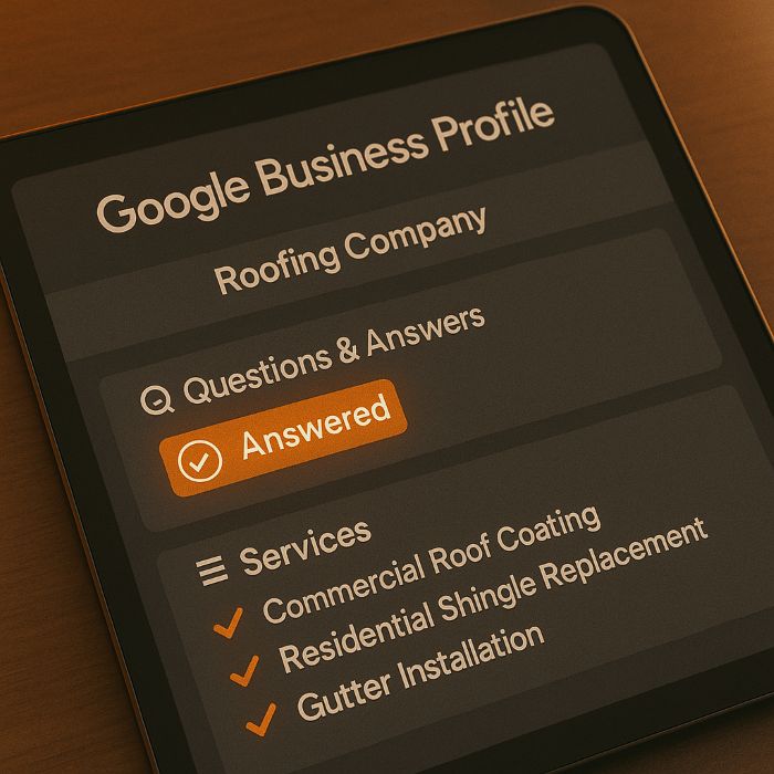 GBP Q&A and service listing optimization